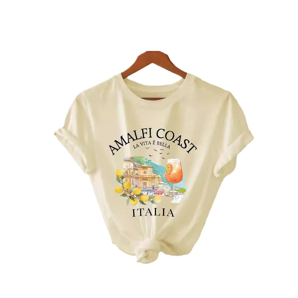 Pattern printed T-shirt