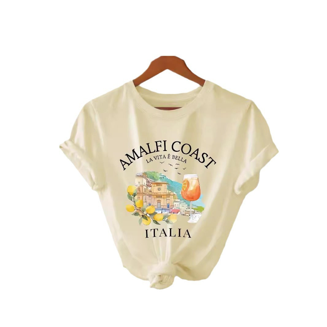 Pattern printed T-shirt