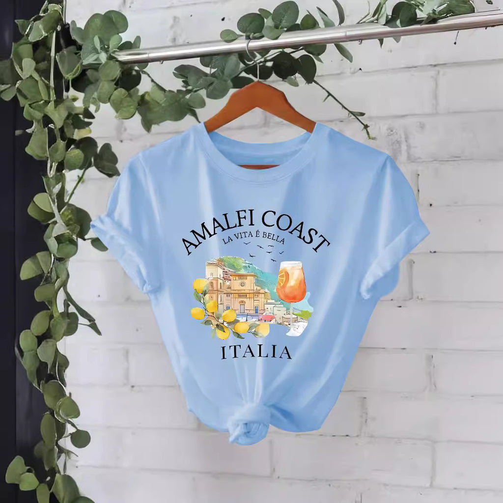 Pattern printed T-shirt